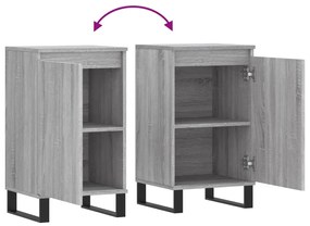Aparadores 2 pcs 40x35x70 cm derivados madeira cinzento sonoma