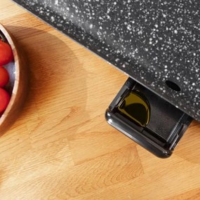 Grelhador elétrico de Grande superfície 90 x 22 cm Tasty&Grill 3000 RockWater XXL. 2200 W, Revestimento de pedraRockStone, Antiaderente, Termóstato aj