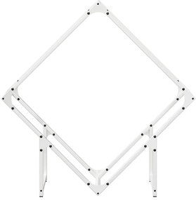 Suporte para lenha 80x25x80 cm aço laminado a frio branco