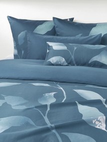 Capa de edredão em cetim de algodão com padrão floral Marino