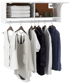 Roupeiro 100x32,5x35 cm derivados de madeira branco