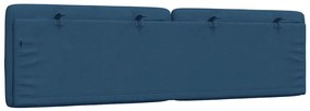Almofadão de cabeceira 180 cm tecido azul