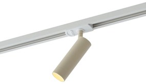 Foco moderno bege para sistema de calha monofásico GU10 35mm - Iconic Jeana Luxe Moderno