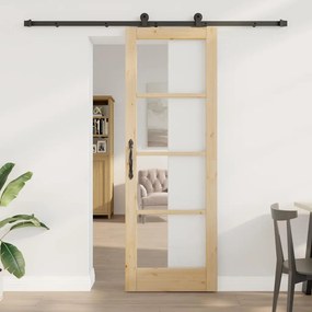 vidaXL Porta Deslizante ORKDAL Natural 73,5 x 211 cm