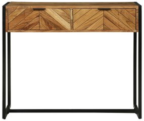 Mesa Console 90x35x75 cm Madeira Maciça Acácia