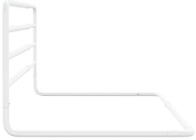 Barra de segurança p/ cama infantil (76-137)x55 cm ferro branco