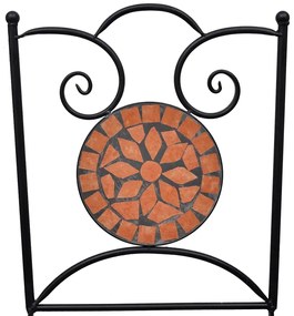 Cadeiras de bistrô dobráveis 2 pcs cerâmica terracota