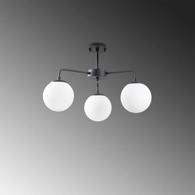 Candeeiro de Teto Viran – Preto e Creme – 56 x 56 x 43 cm