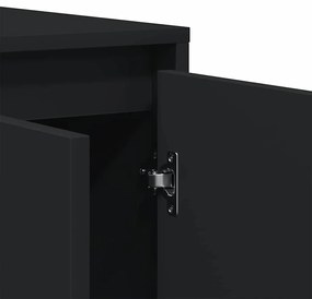 Aparador Preto Preto Madeira engenheirada 120 x 41 x 75 cm