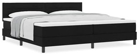 Cama Box com Colchão Preto 200x200 cm Tecido