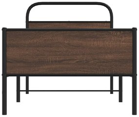 Estrutura cama s/ colchão derivados madeira carvalho castanho