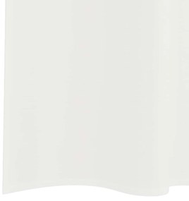 Cortinas de voile com bolsos para varão 2 pcs branco