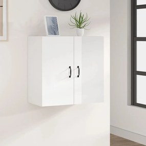 vidaXL Armário de parede 60x31x60cm derivados madeira branco brilhante