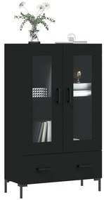 Aparador alto 69,5x31x115 cm derivados de madeira preto