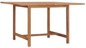 vidaXL Mesa de jantar p/ jardim 110x110x75 cm madeira de teca maciça