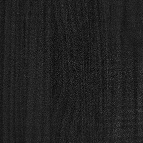 Vasos/floreiras de jardim 2 pcs 31x31x70 cm pinho maciço preto