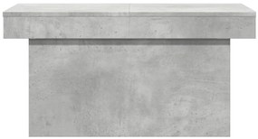 Mesa de centro 100x55x40 derivados de madeira cinzento cimento