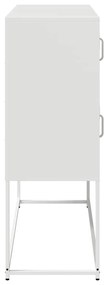 Aparador 100,5x39x107 cm aço laminado a frio branco