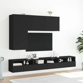 Móvel de parede p/ TV 60x30x30 cm derivados de madeira preto