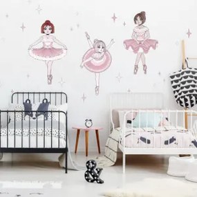 Autocolantes para menina Bailarinas com estrelas