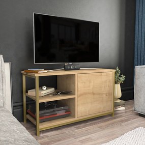 TV Stand Muskegon – Dourado Carvalho – 89,6 cm x 35,3 cm x 50,8 cm