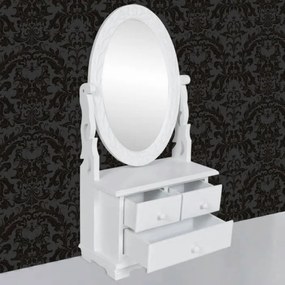 Toucador com espelho oval
