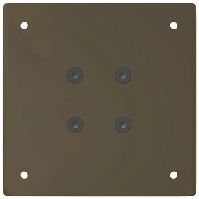 Pés para mesa de centro 4 peças aço natural 42 cm aço