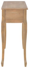 Toucador/mesa consola com 3 gavetas castanho
