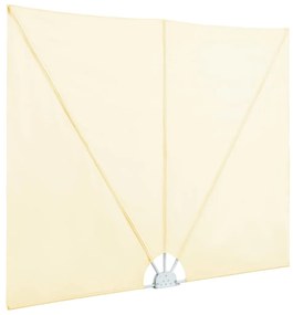 Toldo lateral dobrável para terraço 300x200 cm creme