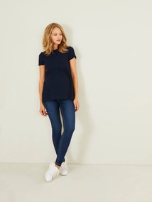 Agora -15% | Treggings de grávida azul escuro liso