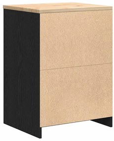 Armário de arrumação de garagem Preto 60x51x85 cm