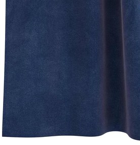 Cortinas Blackout vidaXL com Laços de Suspensão 2 pcs Veludo Azul Escu