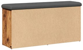 Banco sapateira 102x32x50 cm derivados de madeira madeira velha
