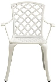 3 pcs conjunto de bistrô alumínio fundido branco
