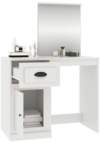 Toucador com espelho 90x50x132,5 cm derivados de madeira branco
