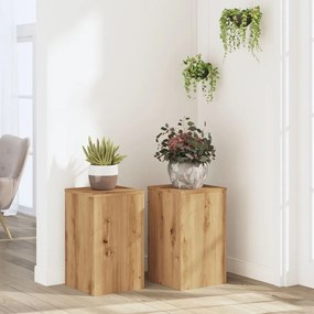 Suportes p/ plantas 2 pcs 30x30x50 cm derivados de madeira