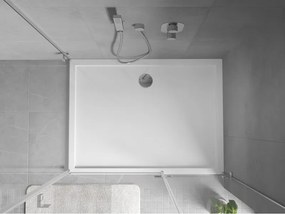 Mexen Flow base de duche retangular slim 100 x 80 cm, branco brilho - 46R108010
