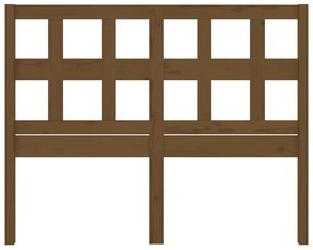 Cabeceira de cama 205,5x4x100 cm pinho maciço castanho mel