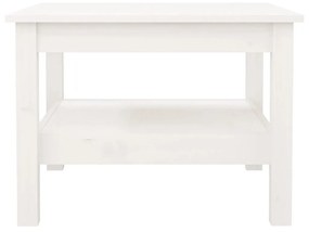 Mesa de centro 55x55x40 cm pinho maciço branco