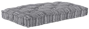 vidaXL Almofada de Sofá Estampa Cinza 120 x 80 x 12 cm tecido