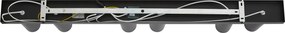 Plafon moderno preto 102cm 6-luzes ajustável - Renna