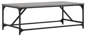 Mesa de centro 100x50x35 cm derivados de madeira cinza sonoma