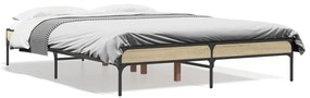 Estrutura de cama 120x190 cm derivados madeira/metal