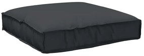 vidaXL Almofada de Palete para Assento Preta 80x80x12 cm Tecido Oxford