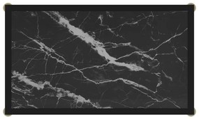 Mesa consola 60x35x75 cm vidro temperado preto