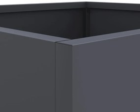 Vaso/floreira 42x40x39 cm aço antracite