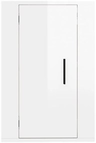 Móveis de TV de parede 2 pcs 40x34,5x60 cm branco brilhante