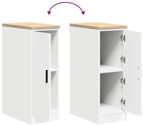 Armário de arrumação de garagem Branco 30x51x85 cm
