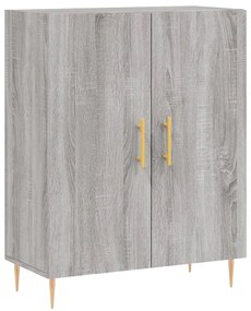 Armário alto 69,5x34x180 cm derivados de madeira sonoma cinza