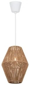 Candeeiro De Teto Suspenso Em Papel Trançado Megan Natural - Sklum
